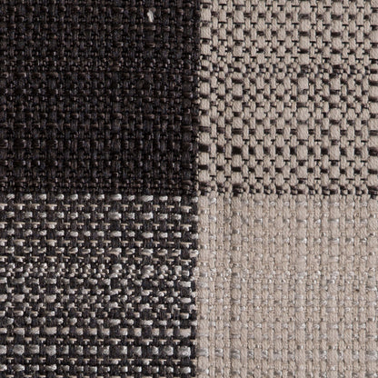 Charcoal Buffalo Checks Blended Woven - Detail