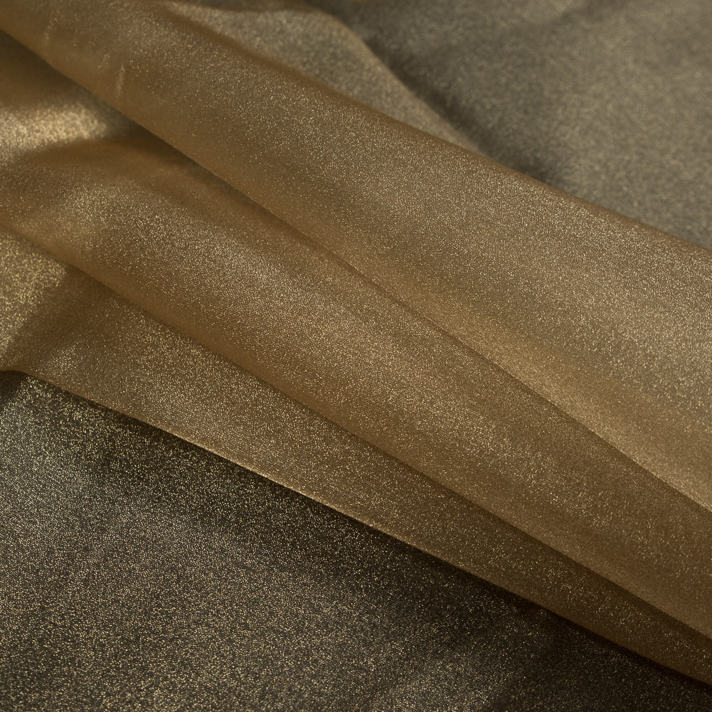 Gold Sparkle Nylon Organza - Detail