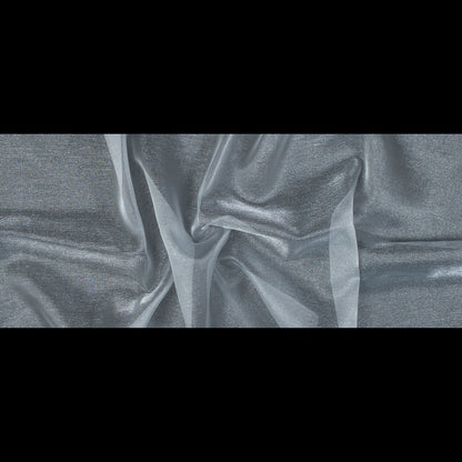 Silver Sparkle Nylon Organza - Folded