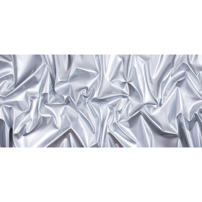 Silver Glossy Stretch Imitation Latex - Folded