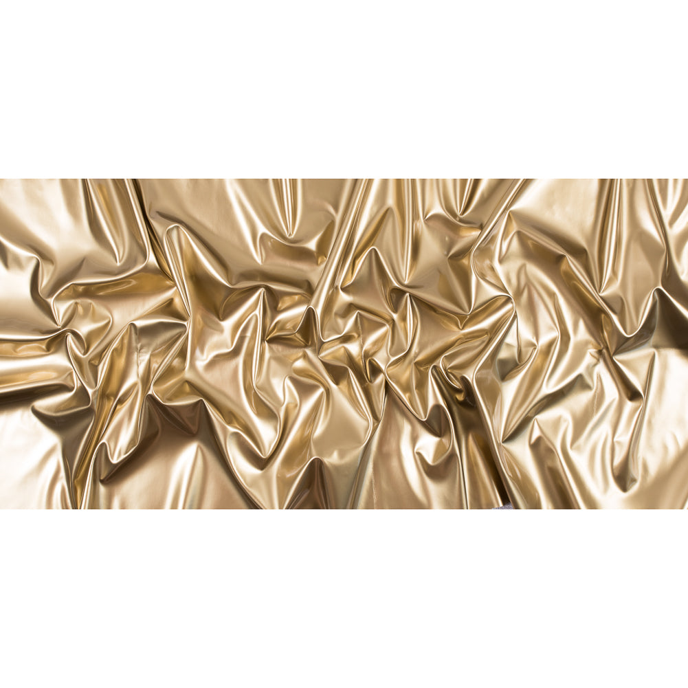 Flynn Gold Glossy Stretch Imitation Latex Folded