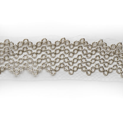 Metallic Silver Lace Trim - 3