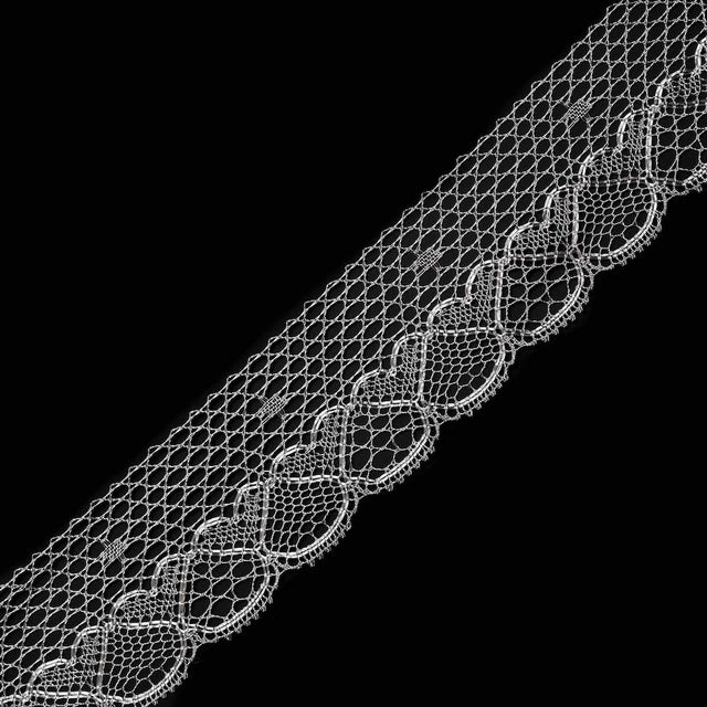 European Metallic Silver Lace Trim - 3