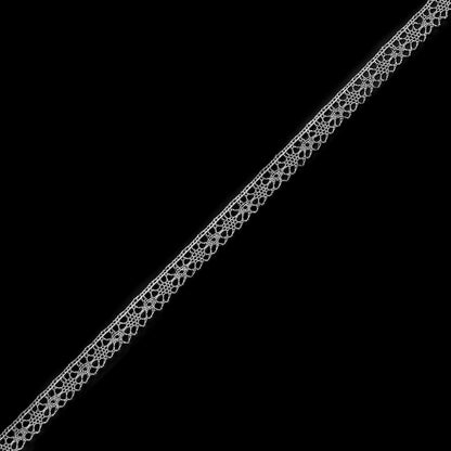 European Metallic Silver Lace Trim - 0.5
