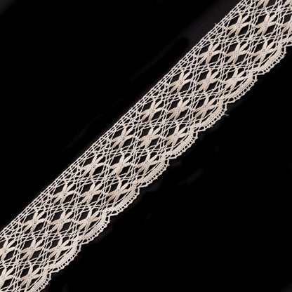 Ivory Crochet Trim with Scalloped Edges - 1.5
