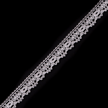 0.5 White Crochet Trim