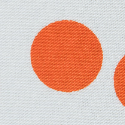 Orange/Blue/Yellow Polka Dots Printed Cotton Poplin Detail