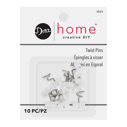 Dritz Home Twist Pins - Clear - 10 PC