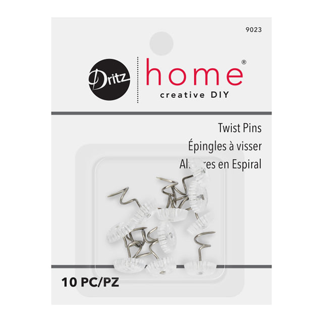 Dritz Home Twist Pins - Clear - 10 PC