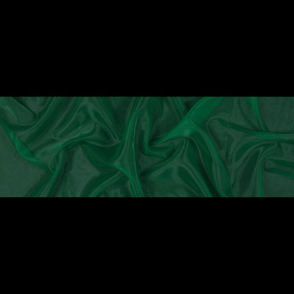 Zelda Emerald 2-Ply Polyester Organza - Folded