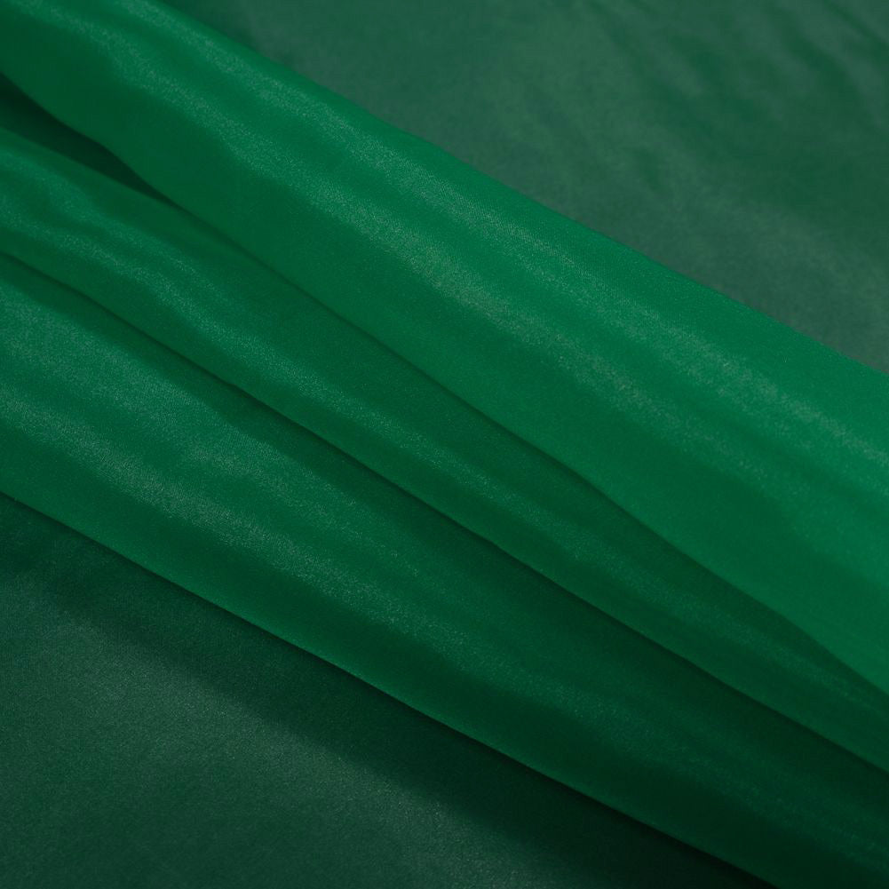 Zelda Emerald 2-Ply Polyester Organza - Detail