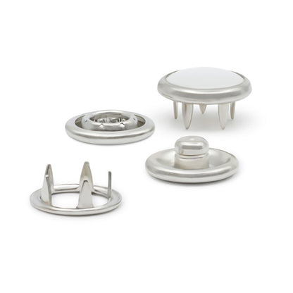 Dritz Pearl Snap Fasteners - White - 7/16", 12 Sets