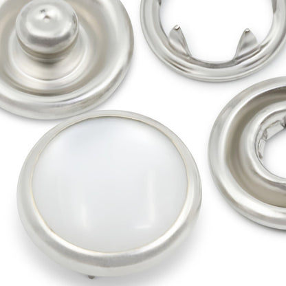 Dritz Pearl Snap Fasteners - White - 7/16", 12 Sets