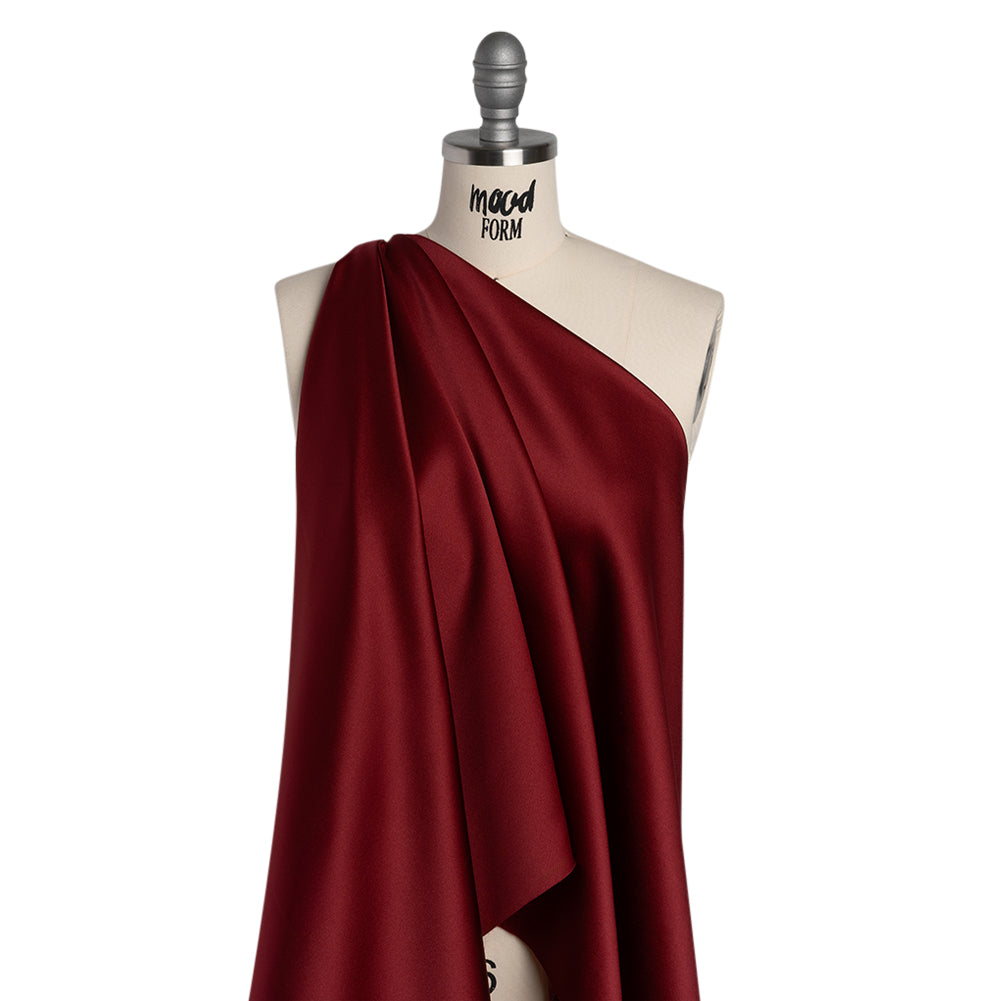 Polyester Satin - Bordeaux - Reverie Collection - Drape