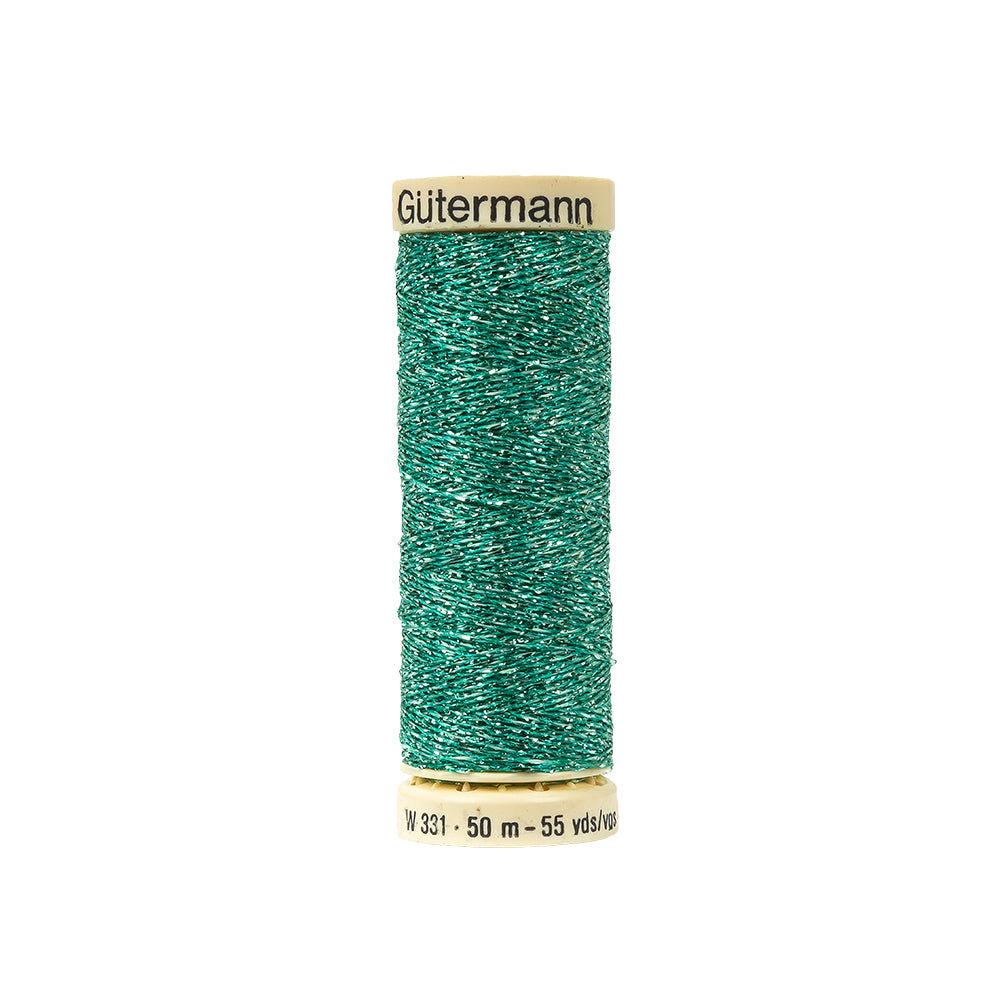 235 Aqua 50m Gutermann Metallic Effect Thread