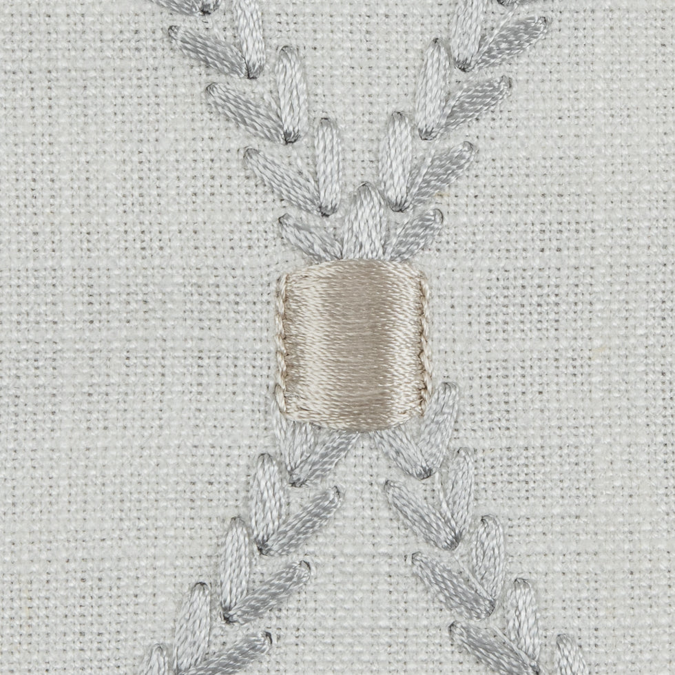 Sterling Classical Rayon Embroidered Linen - Detail