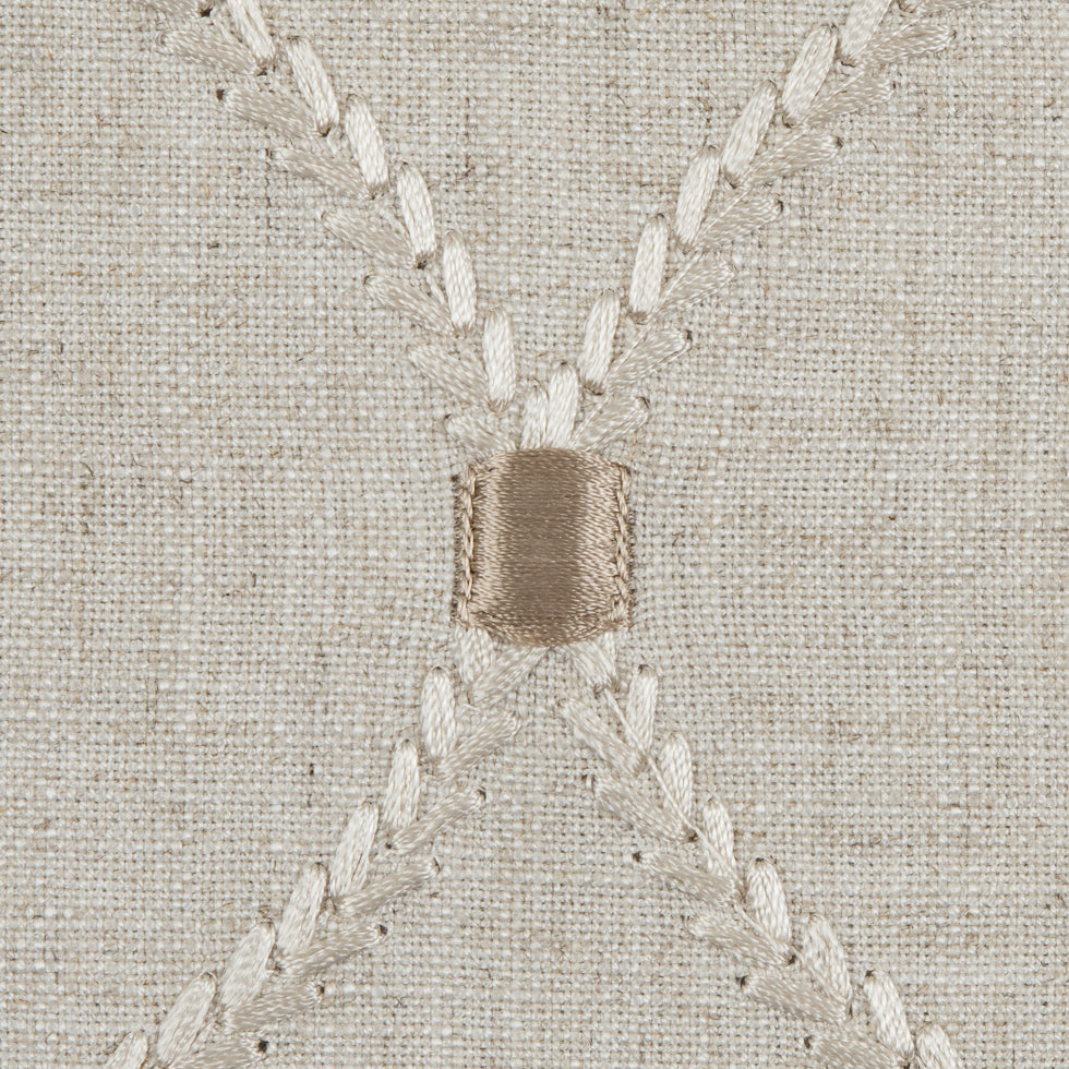 Flax Classical Rayon Embroidered Linen Detail