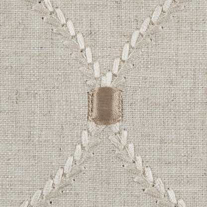 Flax Classical Rayon Embroidered Linen Detail