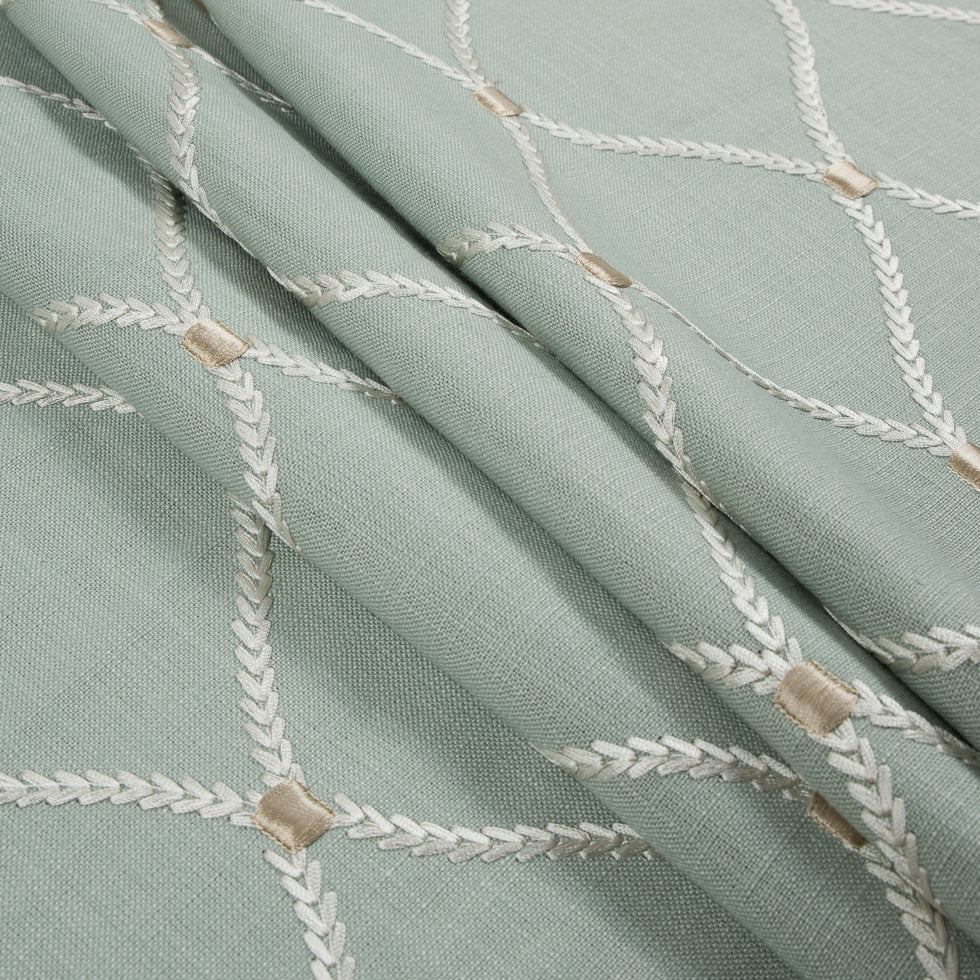 Shore Classical Rayon Embroidered Linen - Folded