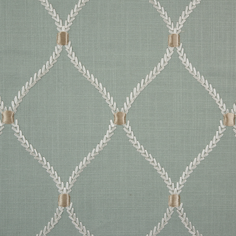 Shore Classical Rayon Embroidered Linen