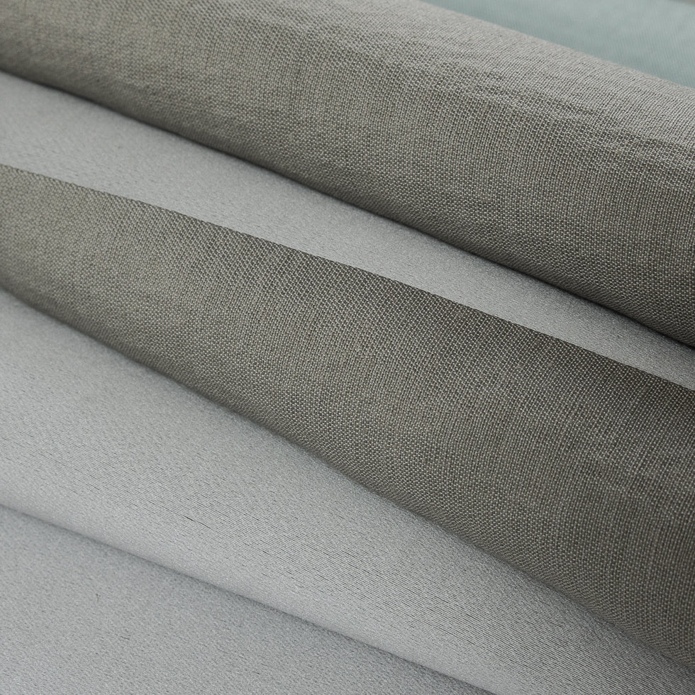 Azure Awning Striped Brocade - Folded