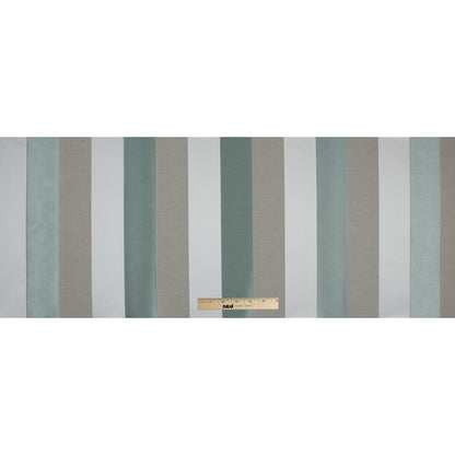 Azure Awning Striped Brocade - Full