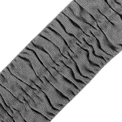 Italian Gray Ruched Stretch Wool Trimming - 2.375" Detail