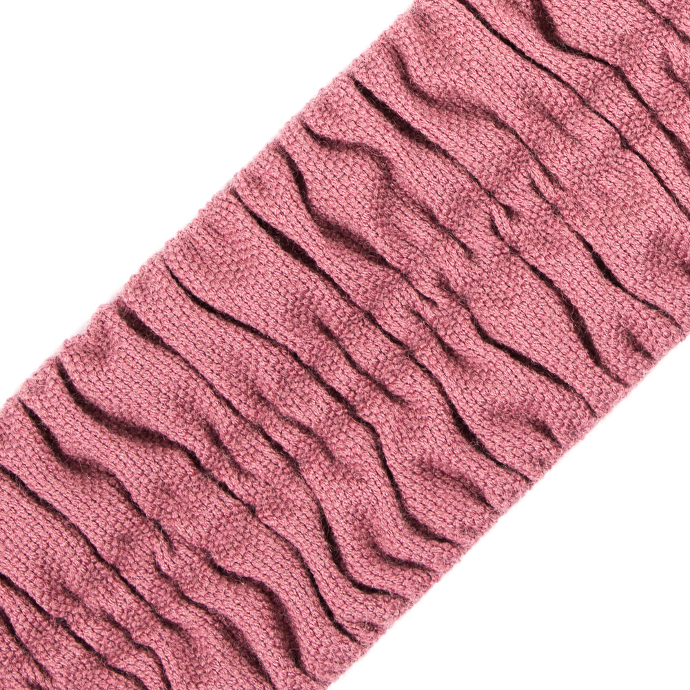 Italian Rose Ruched Stretch Wool Trimming - 2.375" Detail