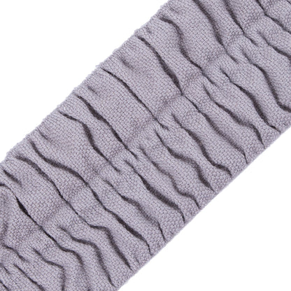Italian Silver Ruched Stretch Wool Trimming - 2.375" Detail