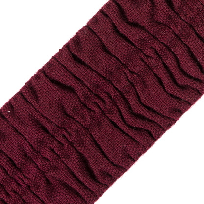 Italian Wine Ruched Stretch Wool Trimming - 2.5 - Detail