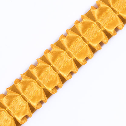 Italian Mustard Box Pleated Trimming - 1" Detail