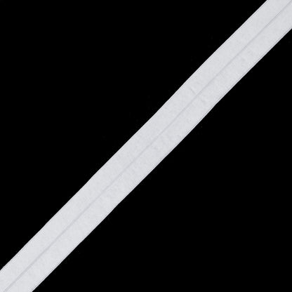 Italian White Stretch Foldover Elastic - 0.75