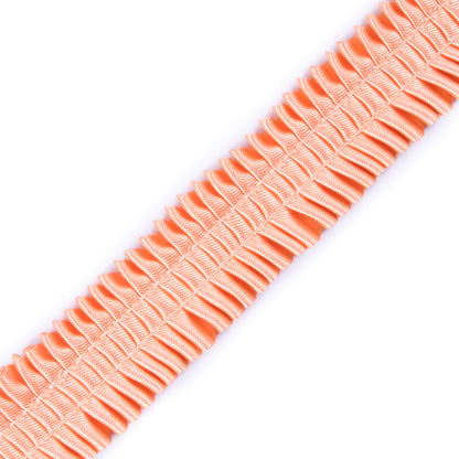 Italian Peach Deep Knife Pleated Trimming - 1 - Detail