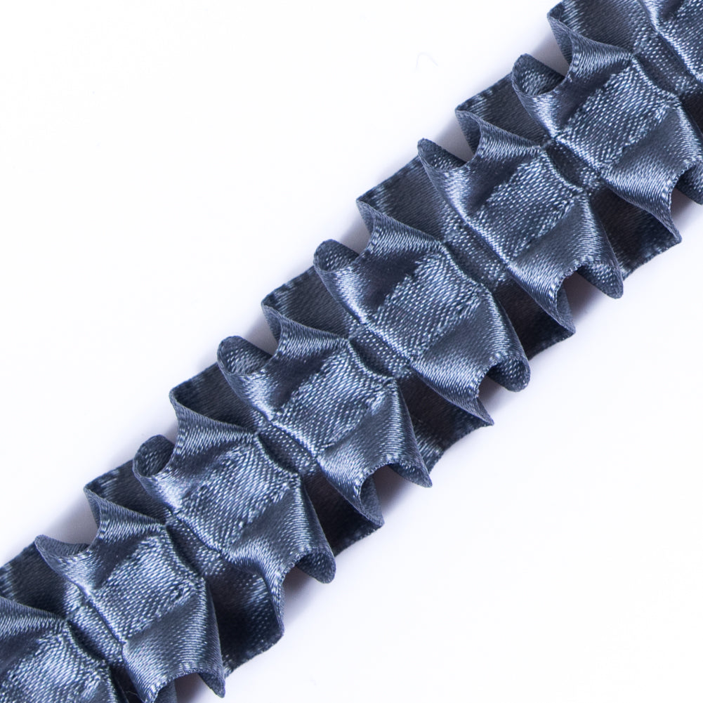 Italian Charcoal Box Pleated Trimming - 1 - Detail