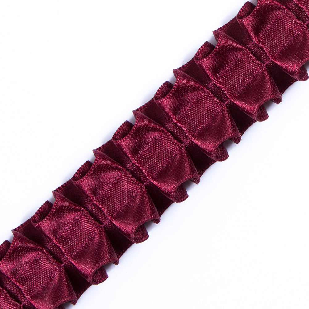 Italian Wine Box Pleated Trimming - 1" Detail