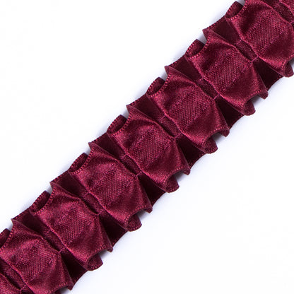 Italian Wine Box Pleated Trimming - 1" Detail