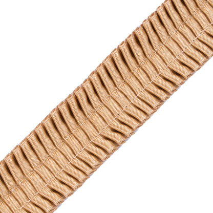 Italian Gold Deep Knife Pleated Trimming - 1" Detail