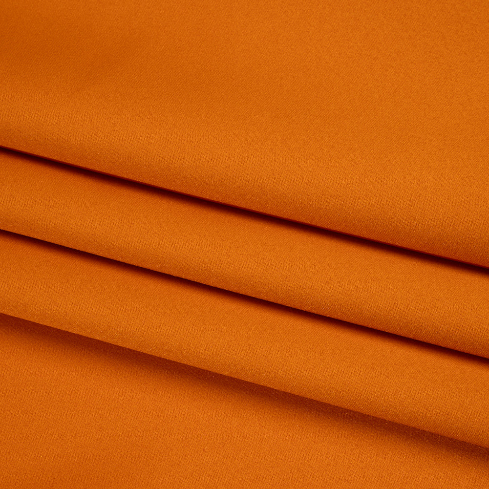 Polyester Satin - Ultra Pumpkin - Reverie Collection - Folded
