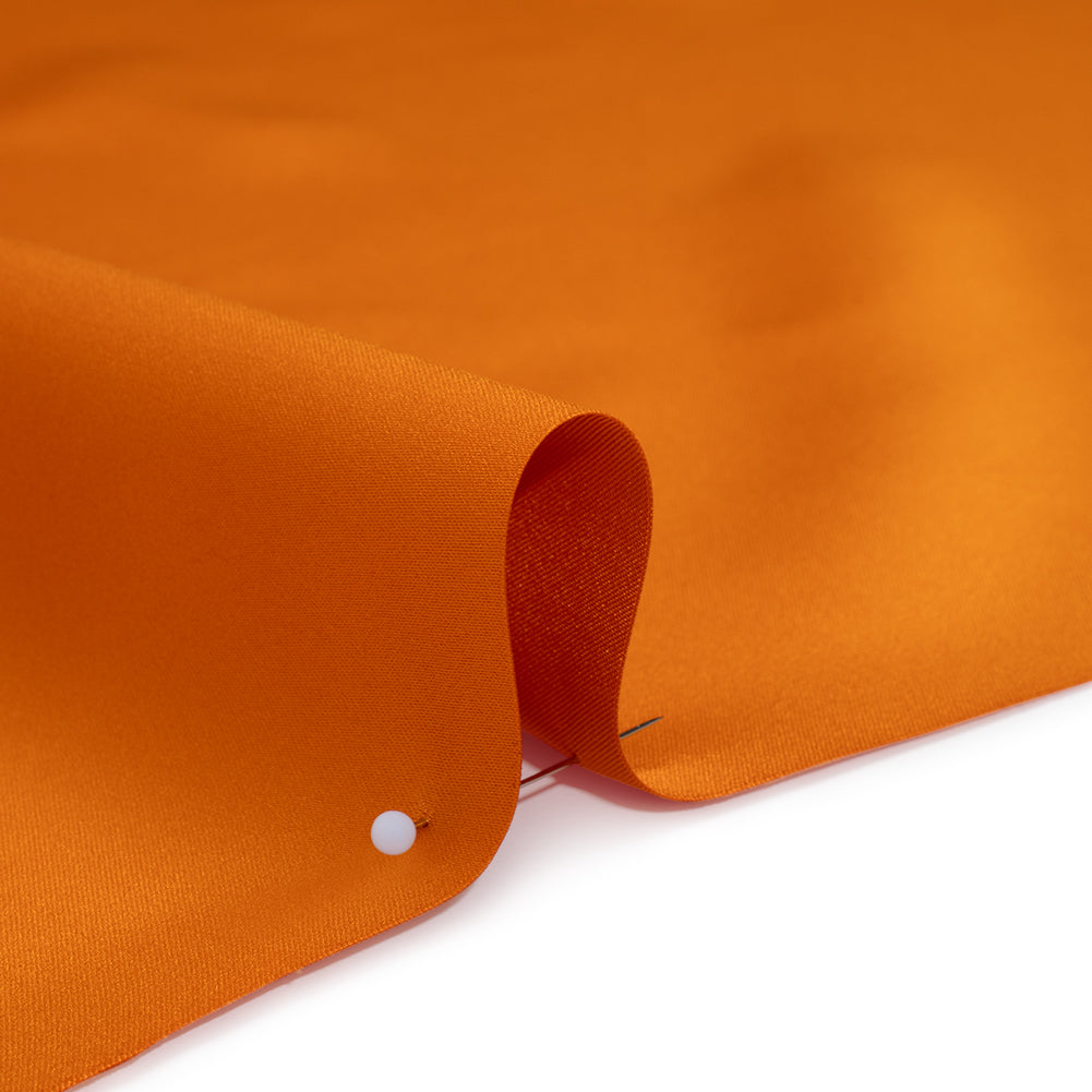 Polyester Satin - Ultra Pumpkin - Reverie Collection - Detail