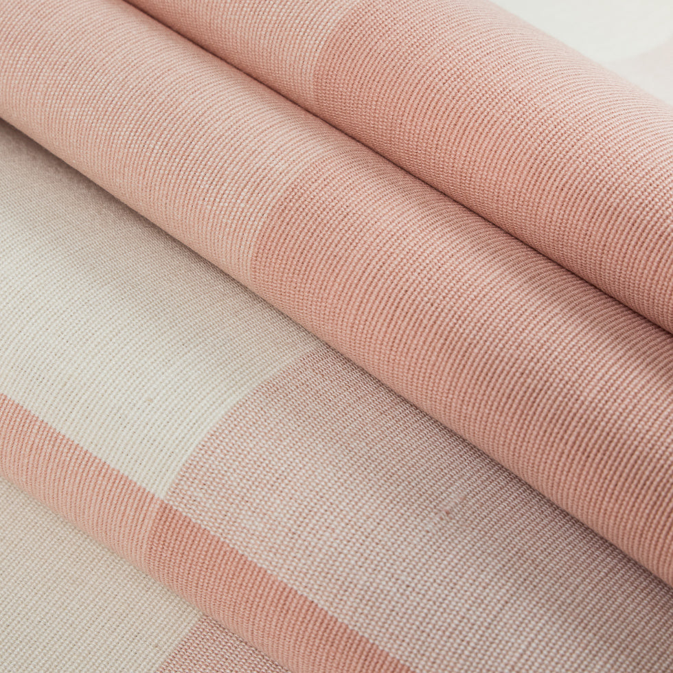 Blush Buffalo Checked Cotton Woven Folded