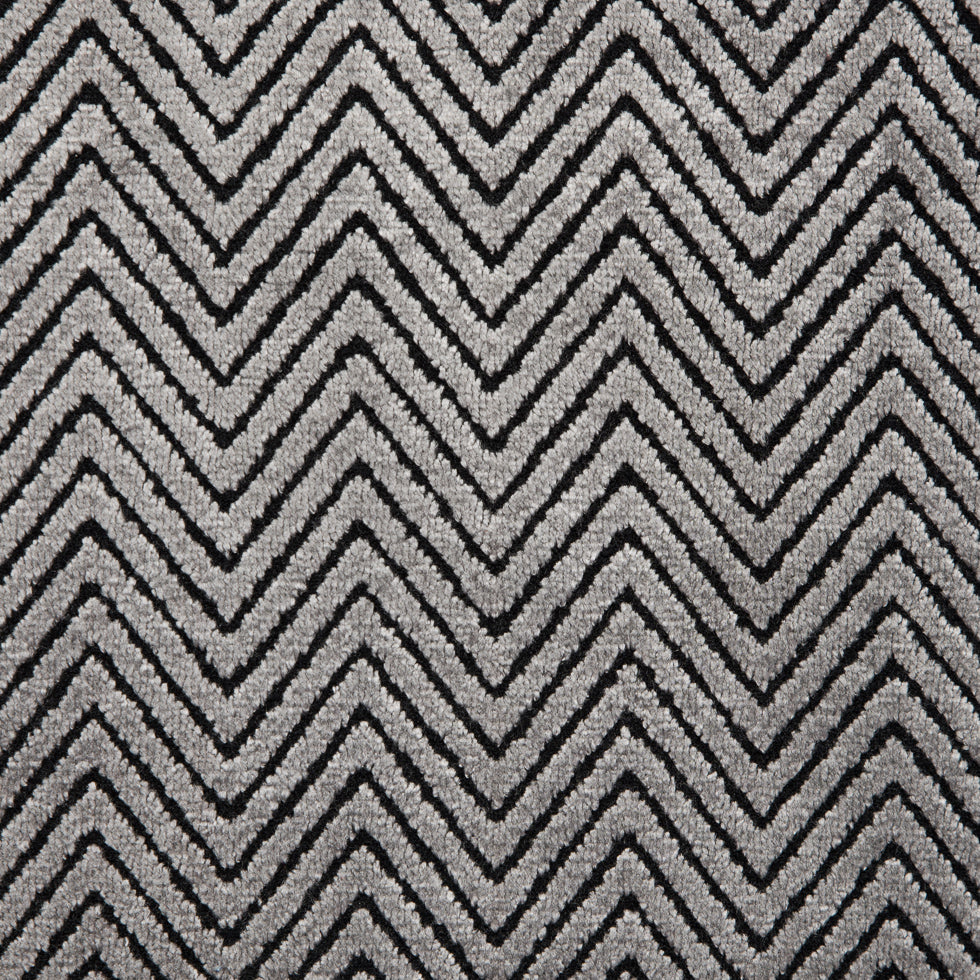 Gray Chevron Polyester Chenille