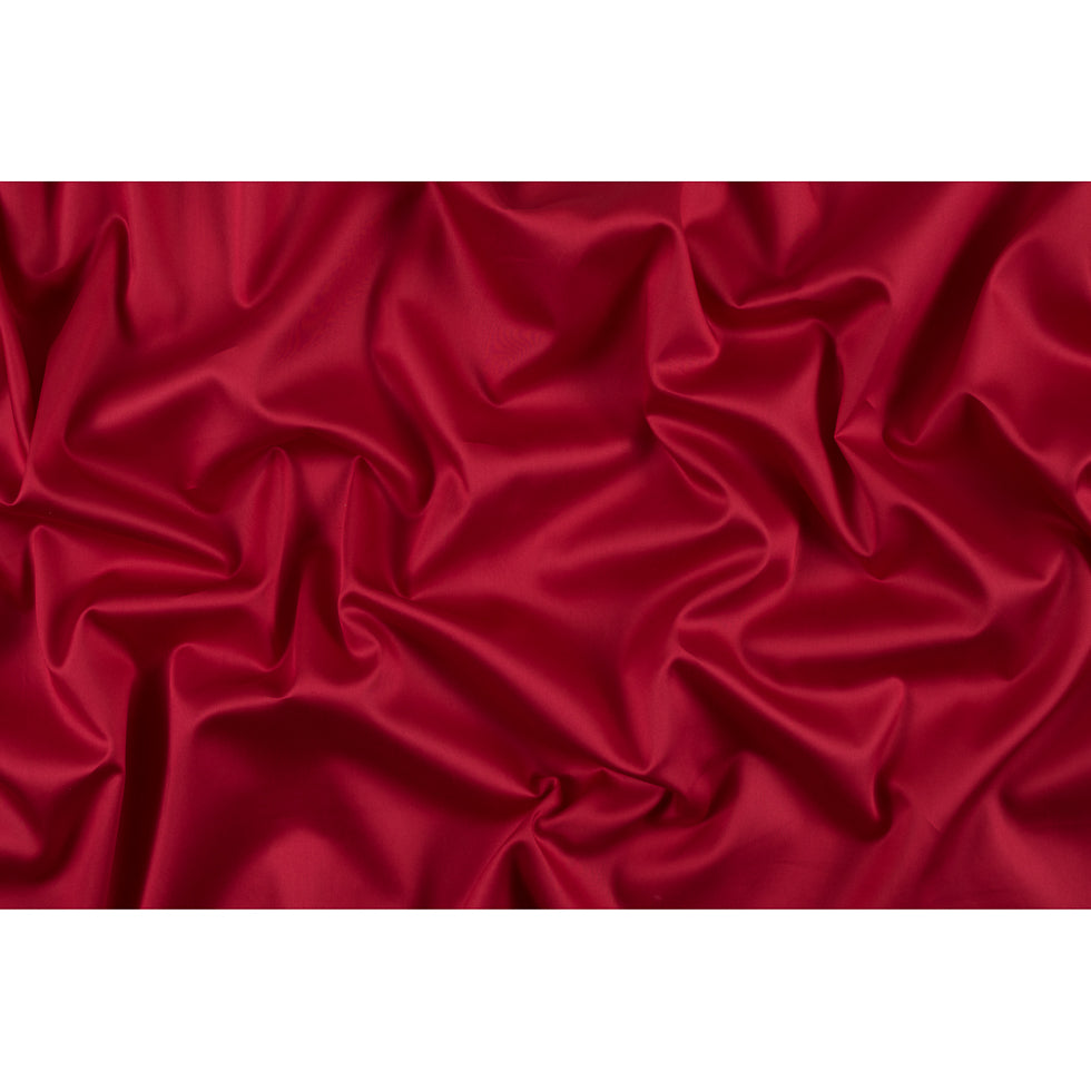 Egyptian Cotton Shirting - Bright Red - Giza Collection - Full