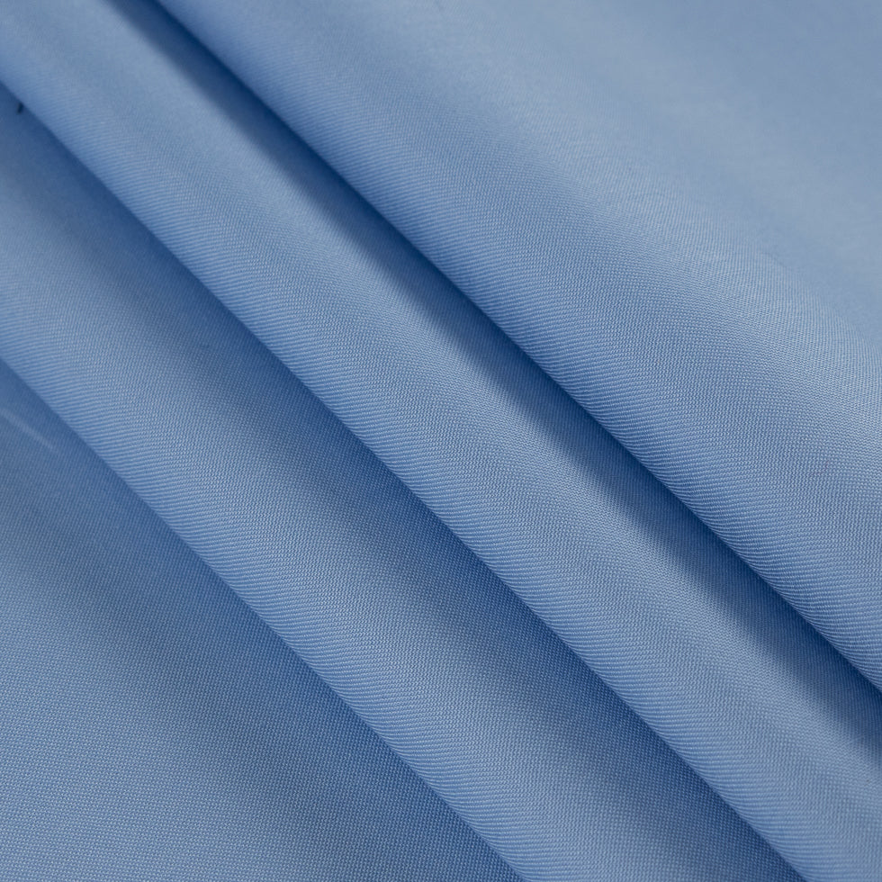 Egyptian Cotton Shirting - French Blue - Giza Collection - Folded