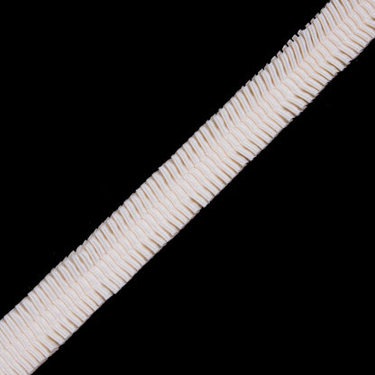 Italian Ivory Deep Knife Pleated Trimming - 1"