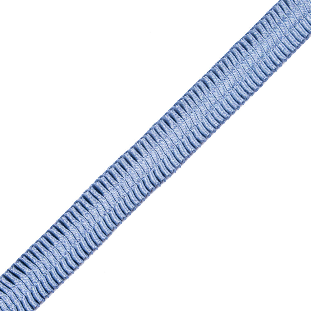Italian Colonian Blue Deep Knife Pleated Trimming - 1
