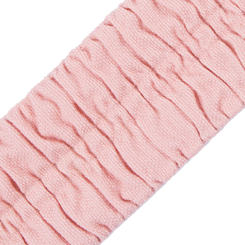 Italian Blush Ruched Stretch Wool Trimming - 2.5 - Detail