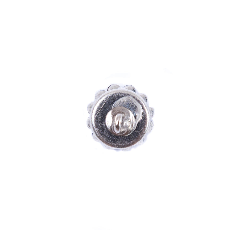 Italian Champagne Rhinestone Shank-Back Button - 14L/9MM - Detail