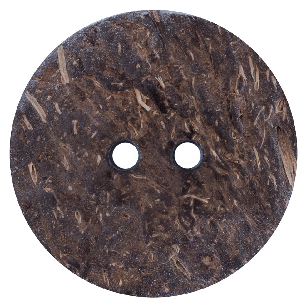 Italian Pebble Printed Coconut Button - 64L/40mm - Detail