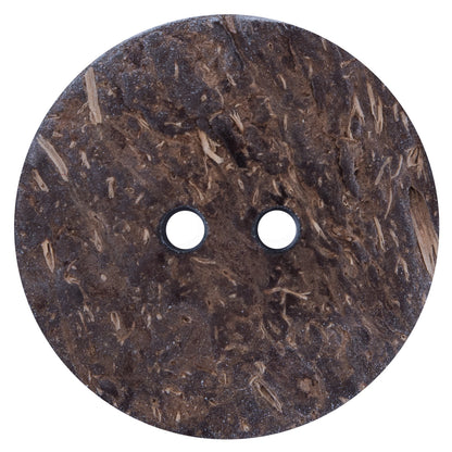 Italian Pebble Printed Coconut Button - 64L/40mm - Detail