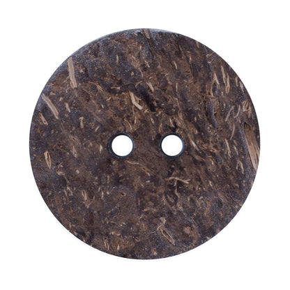 Italian Pebble Printed Coconut Button - 48L/30mm - Detail